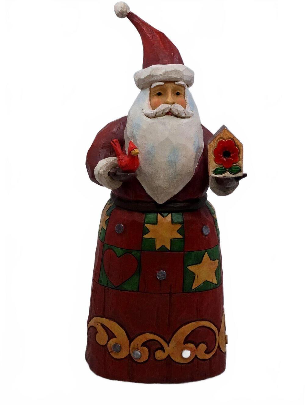 Jim Shore Folklore Santa With Birdhouse Figurine 4058763 Christmas Enesco 2017